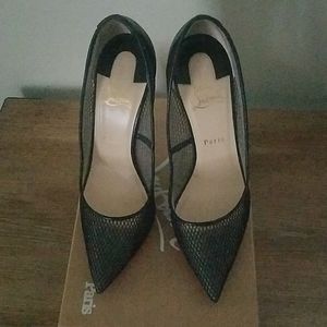 Christian Louboutin Resille 120 Fishnet Pumps